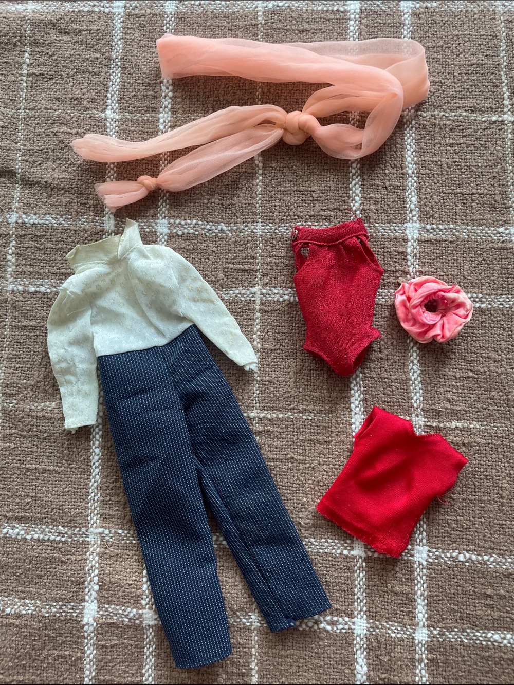GUC Barbie & Ken Lot Bundle of Fashions & Accessories 5 Pcs